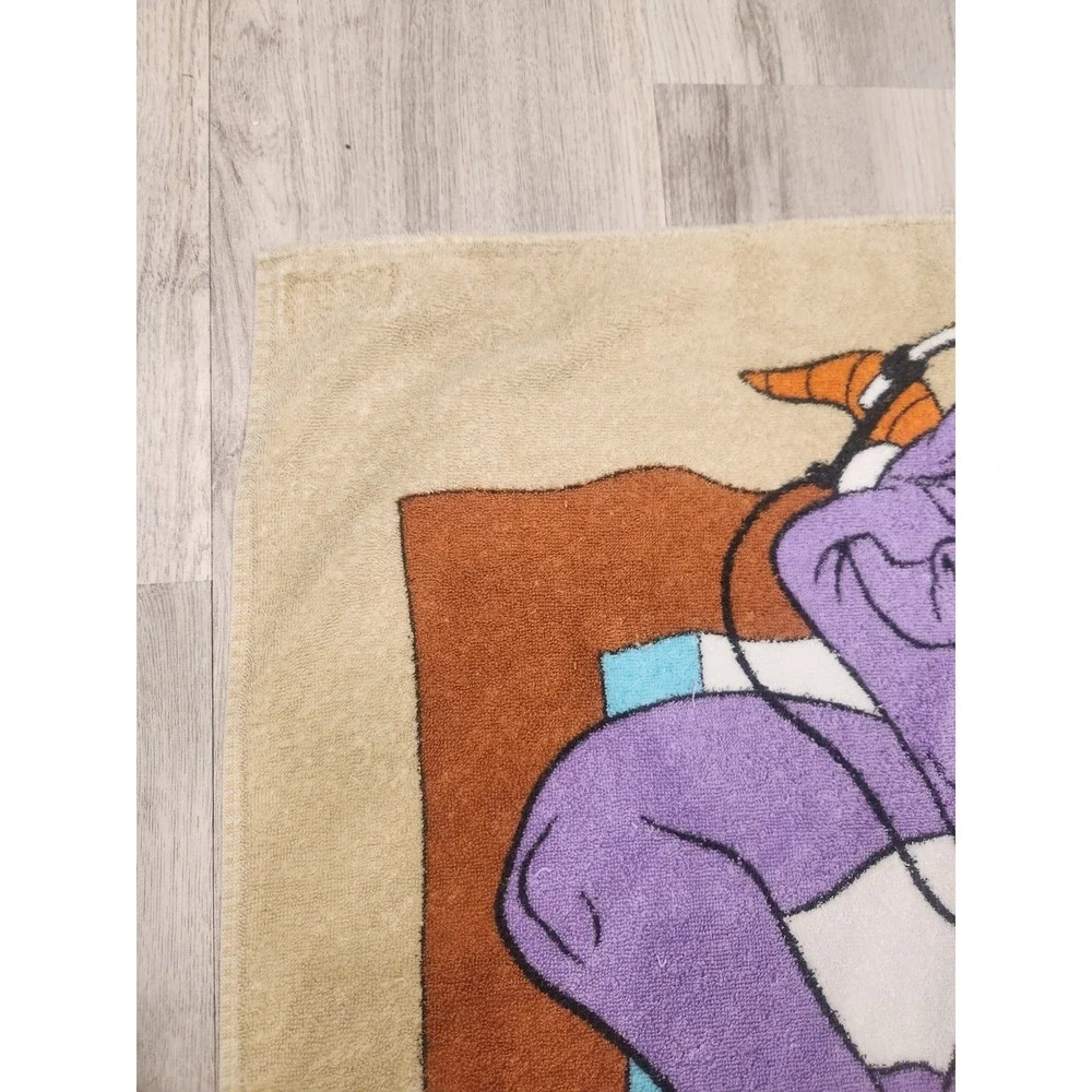VTG. 1982 Figment Beach Towel Disney World Epcot Center Journey Into Imagination